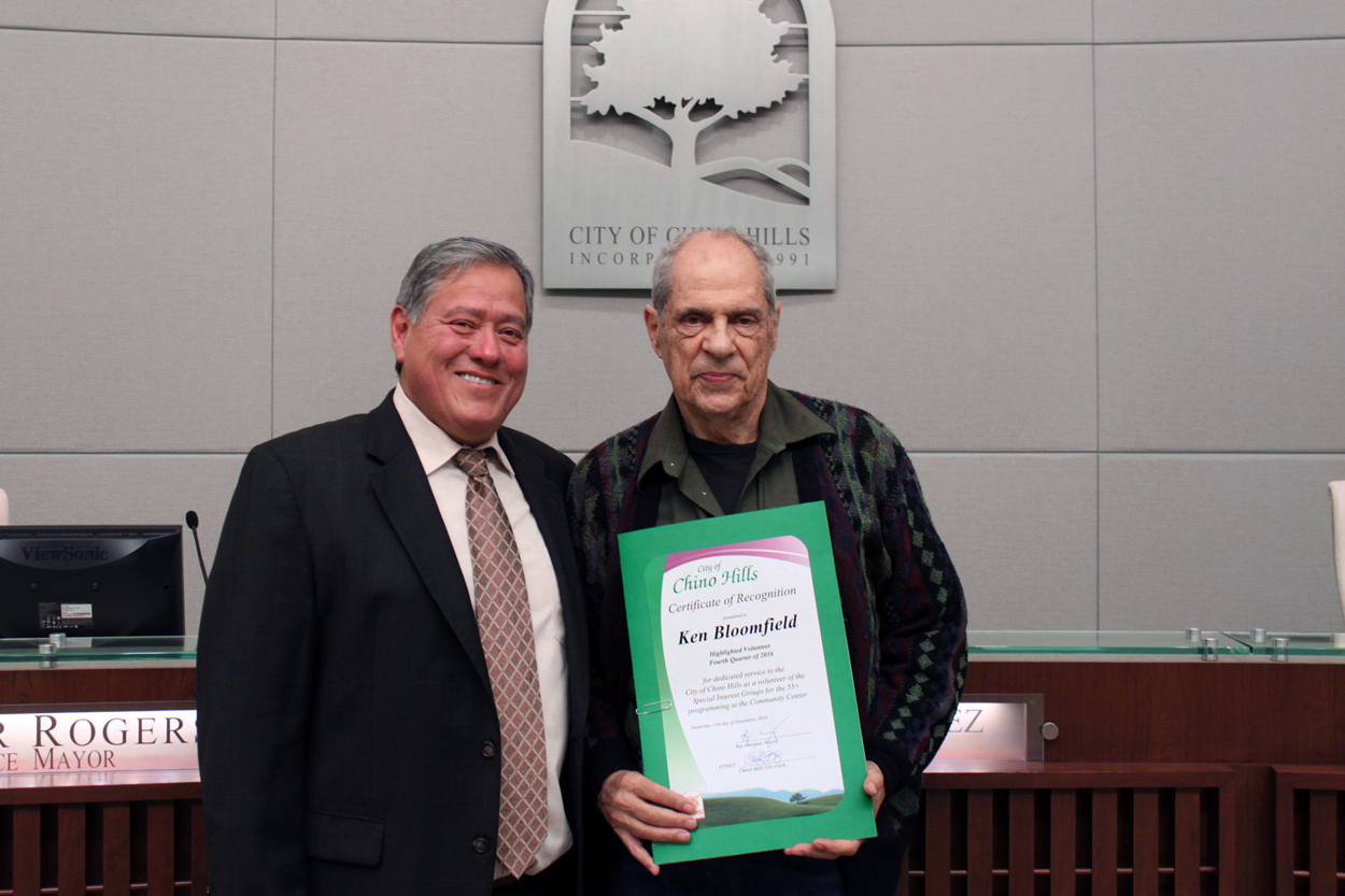 Ken Bloomfield, Semi Annual Highlighted Volunteer